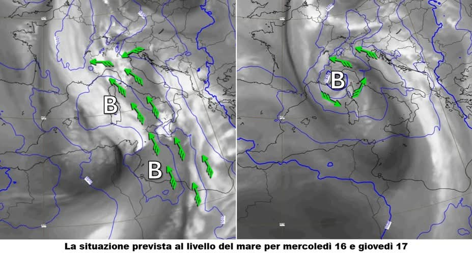 Maltempo in arrivo: allerta tra Nord-Ovest e Tirreno centro-settentrionale