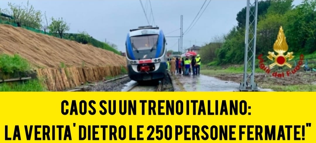 Dramma nel Biellese: treno bloccato, 250 a bordo!