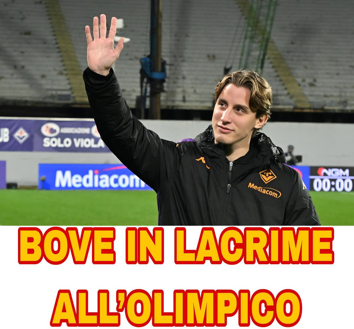 Bove si commuove davanti ai tifosi della Roma: standing ovation all’Olimpico