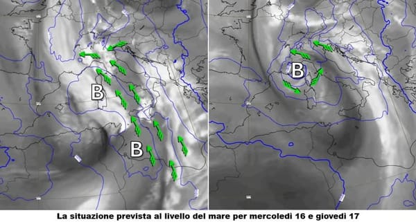Maltempo in arrivo: allerta tra Nord-Ovest e Tirreno centro-settentrionale