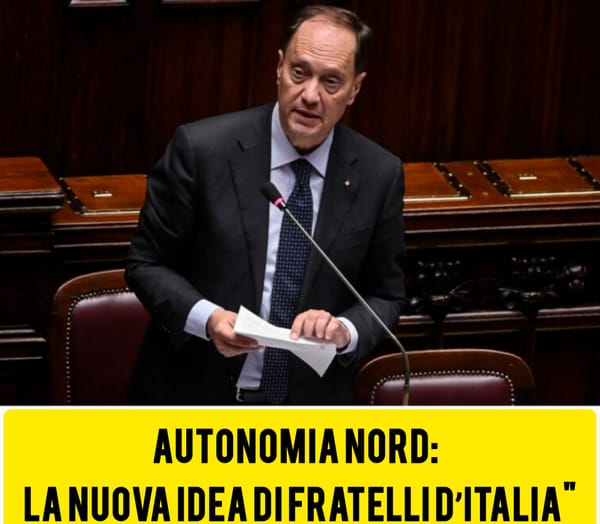 Ciriani (FdI) propone una ‘grande regione’ al Nord: Veneto al centro del piano"