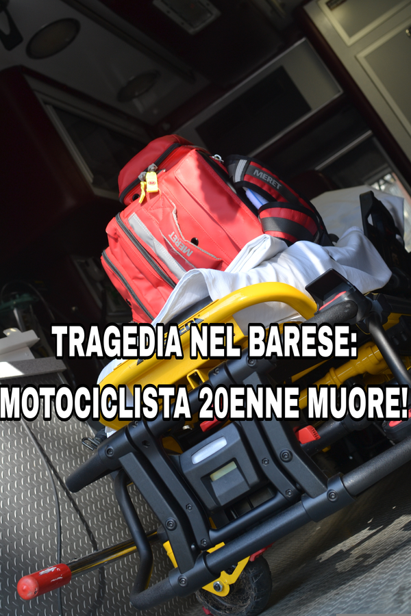 Tragedia nel Barese: Motociclista 20enne Muore in un Incidente!  #Barese #Cronaca