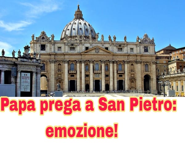 Il Papa prega in Basilica: emozione a San Pietro! #Vaticano #Notizie