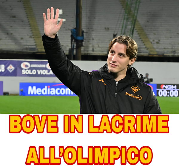 Bove si commuove davanti ai tifosi della Roma: standing ovation all’Olimpico