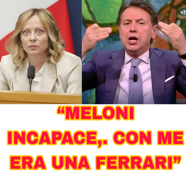 Conte attacca Meloni in TV: “Con me l’Italia era una Ferrari, ora è un’utilitaria”